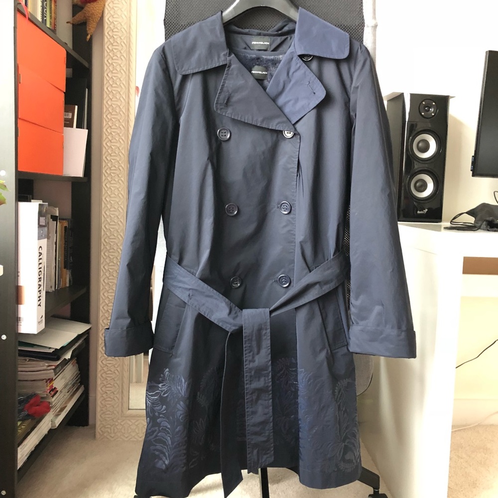 Penny Black Navy Trench Coat, size 6